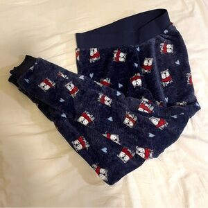 Blue Ardene Pajama Pants With Bulldogs Almost New (never worn)